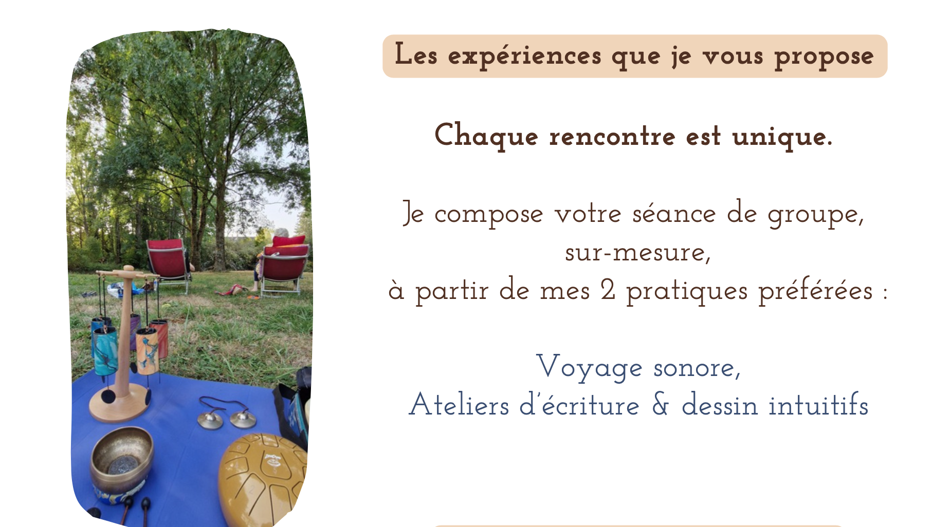 Photo Des espaces pour ralentir, respirer et savourer
